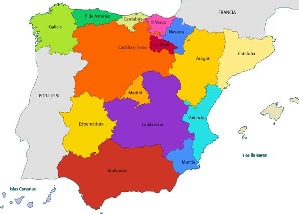 regiones de vino en Espa&ntilde;a